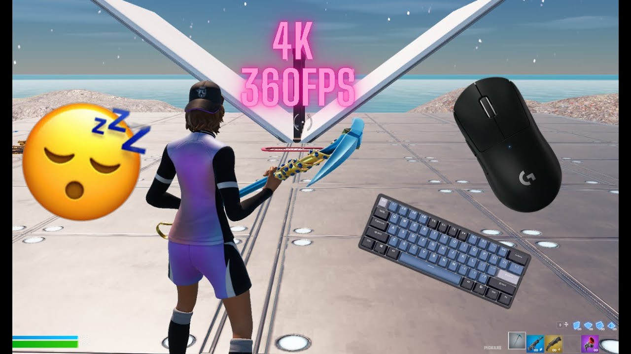 RK61 ASMR 😴 1v1 BuildFights 🏆 Satisfying Keyboard Fortnite 360 FPS 4K