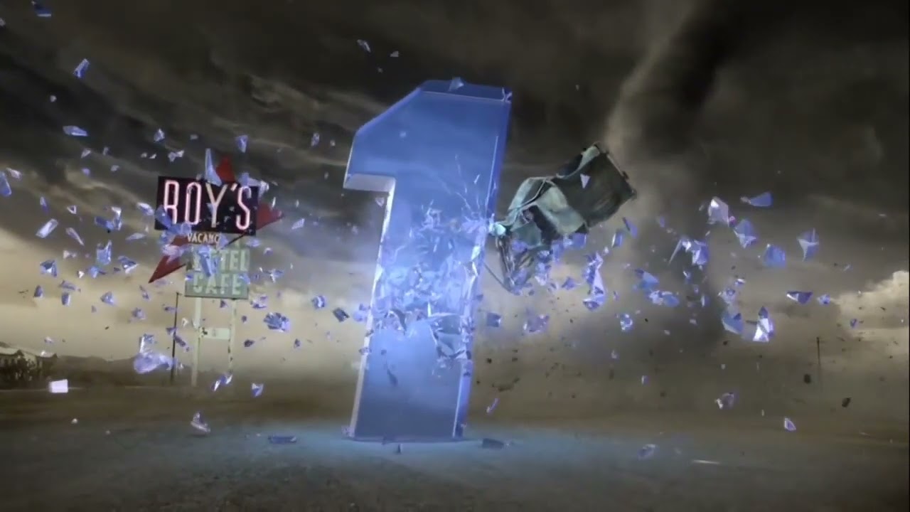 Sky 1 Twister ident (2008) but it&rsquo;s the audio from the Five Rush ident (2006)