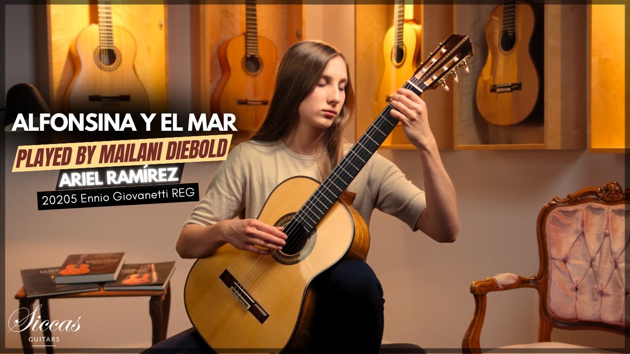 Mailani Diebold plays Alfonsina y el mar by Ariel Ramírez on a 2025 Ennio Giovanetti Guitar