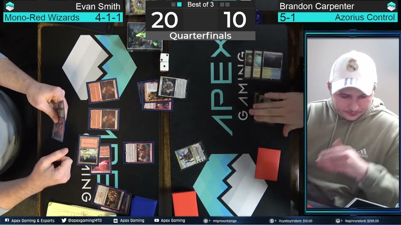 Mono-Red Wizards vs Azorius Control |Quarterfinals | Pioneer 2-Slot RCQ