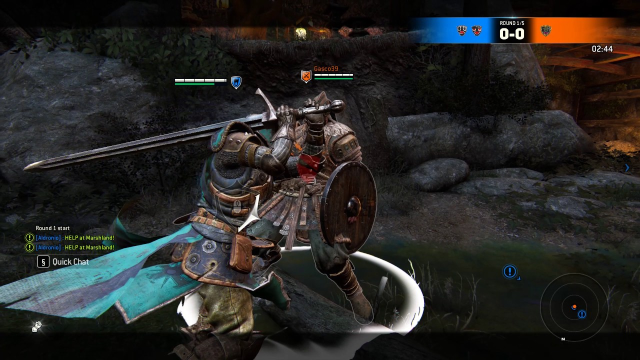 For Honor 1 shot with 50% damage reduction, no gear score!