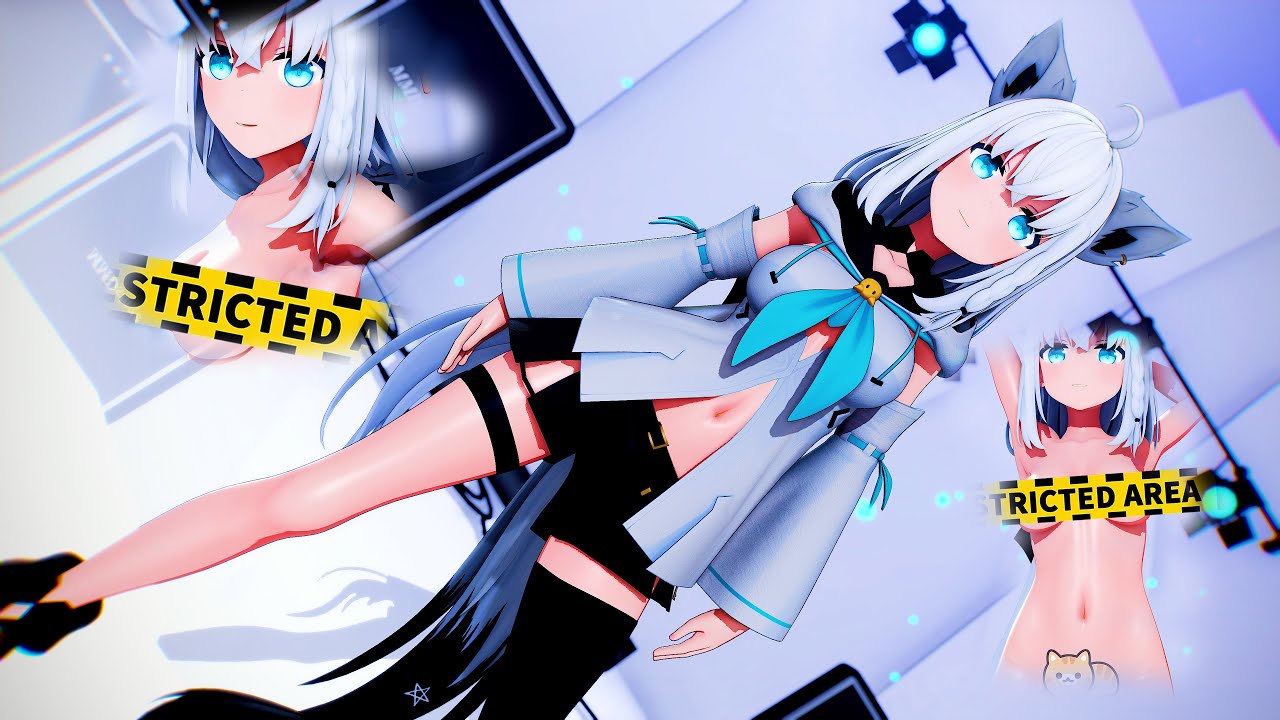 【MMD Hololive 4K/60fps】《Shirakami Fubuki (白上フブキ)》~《aespa 에스파 'Whiplash'》