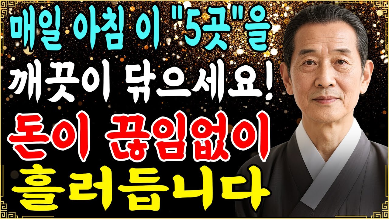 부유한 가정들은 항상 집안의 이 5곳을 반짝반짝 빛날 때까지 깨끗이 닦습니다! 돈이 끊임없이 흘러들기 시작합니다! 매일 아침 이것만 하면 당신의 행운의 흐름이 개선됩니다.