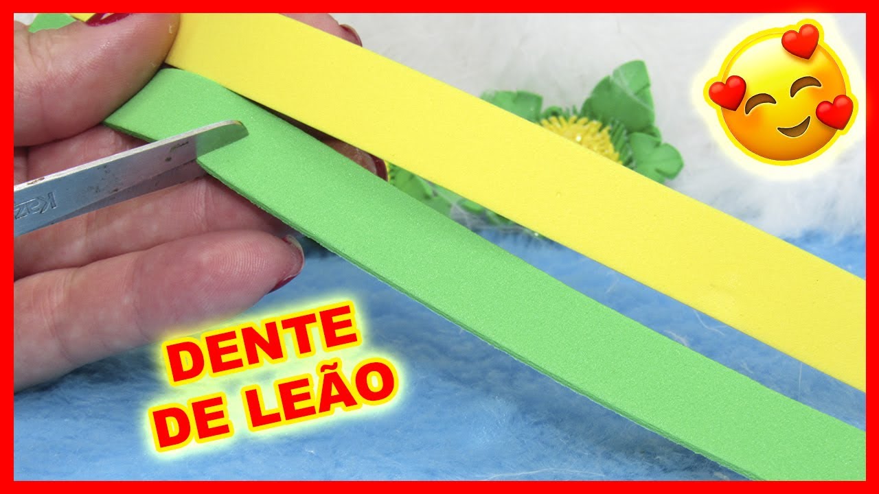 FLOR DENTE DE LEÃO - E.V.A.!!! FÁCIL E LINDA!!!^^