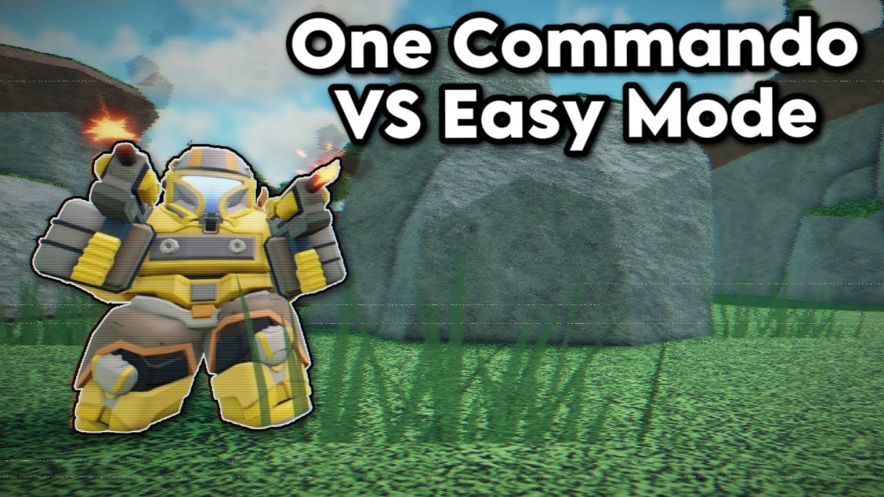 One Commando VS Easy Mode | Tower Defense Simulator
