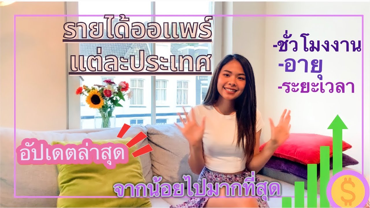 เปิดรายได้ออแพร์แต่ละประเทศ2022💸จากน้อยไปมาก😲 Minimum salary for Au pairs.