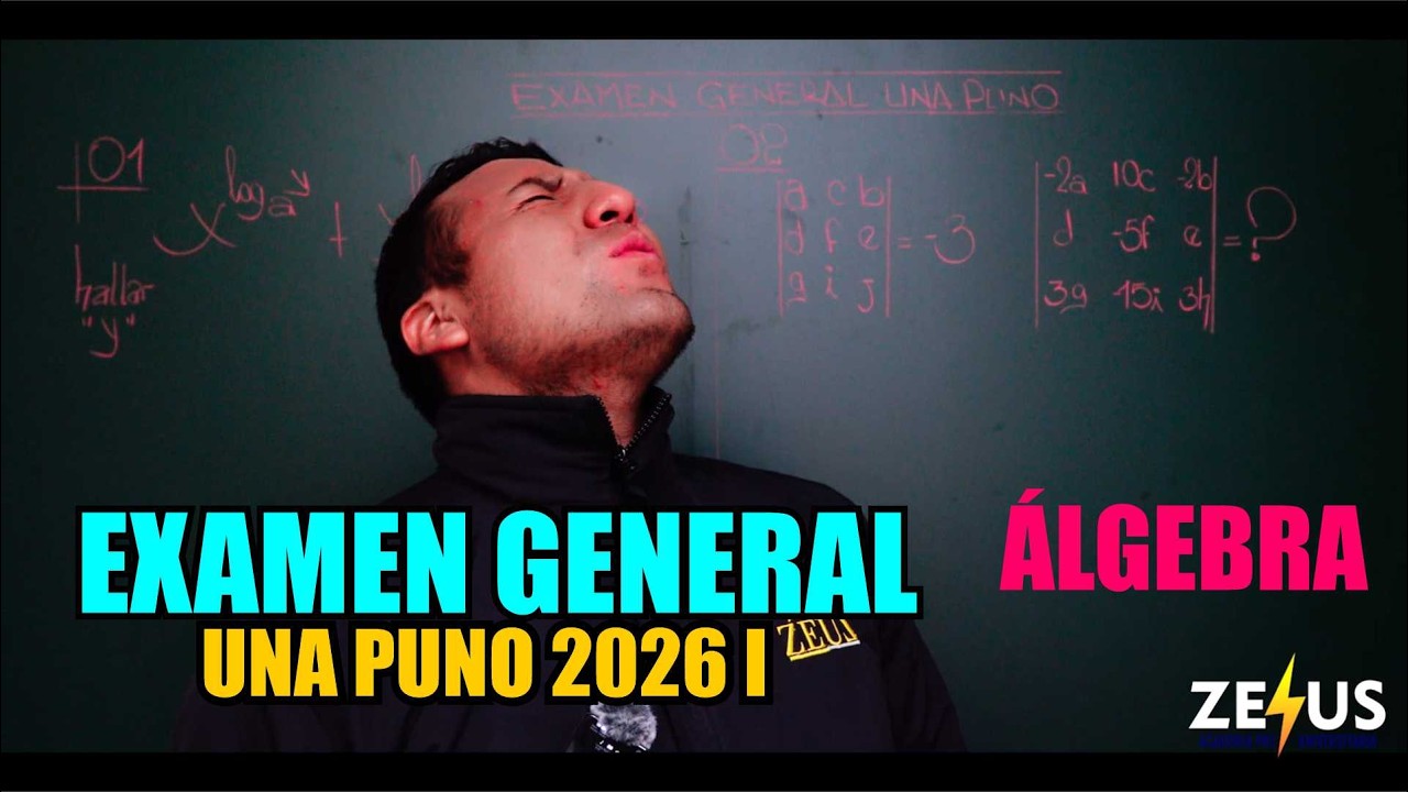PREGUNTAS DE EXÁMEN DE ADMSIÓN | UNA PUNO ÁLGEBRA