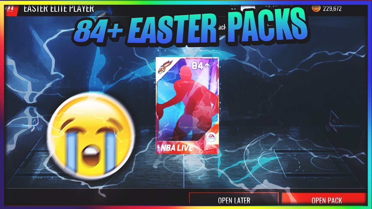 84+ Easter Packs NBA Live Mobile 18!!