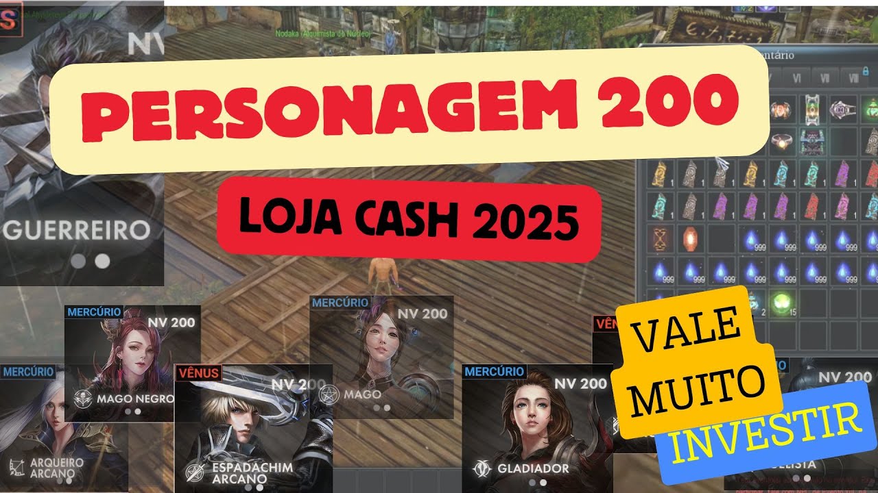 [CABAL ONLINE COBR] - PERSONAGEM 200 DA LOJA CASH - VALE MUITO A PENA COMPRAR [ABRIL 2025] [DICA]