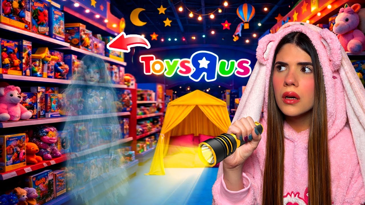 PASÉ la NOCHE en una JUGUETERÍA TOYS R US (NO DEBÍ HACERLO❌) | Ani Cat😻