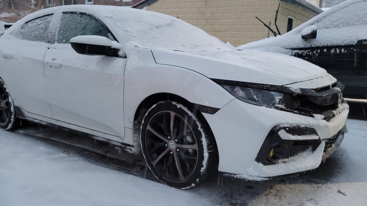 DRIVING IN THE SNOW PART 2 | 2021 Honda Civic Sport Hatch