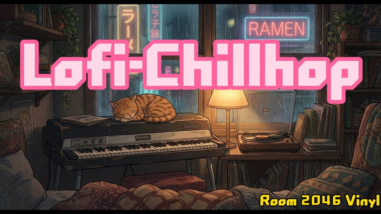 [Jazzy Hip Hop] 📼 Orbit 2046：雨の夜、銀河を夢見る | Space Jazz & Chill Lo-fi Beats | 作業用BGM - Room 2046 Vinyl