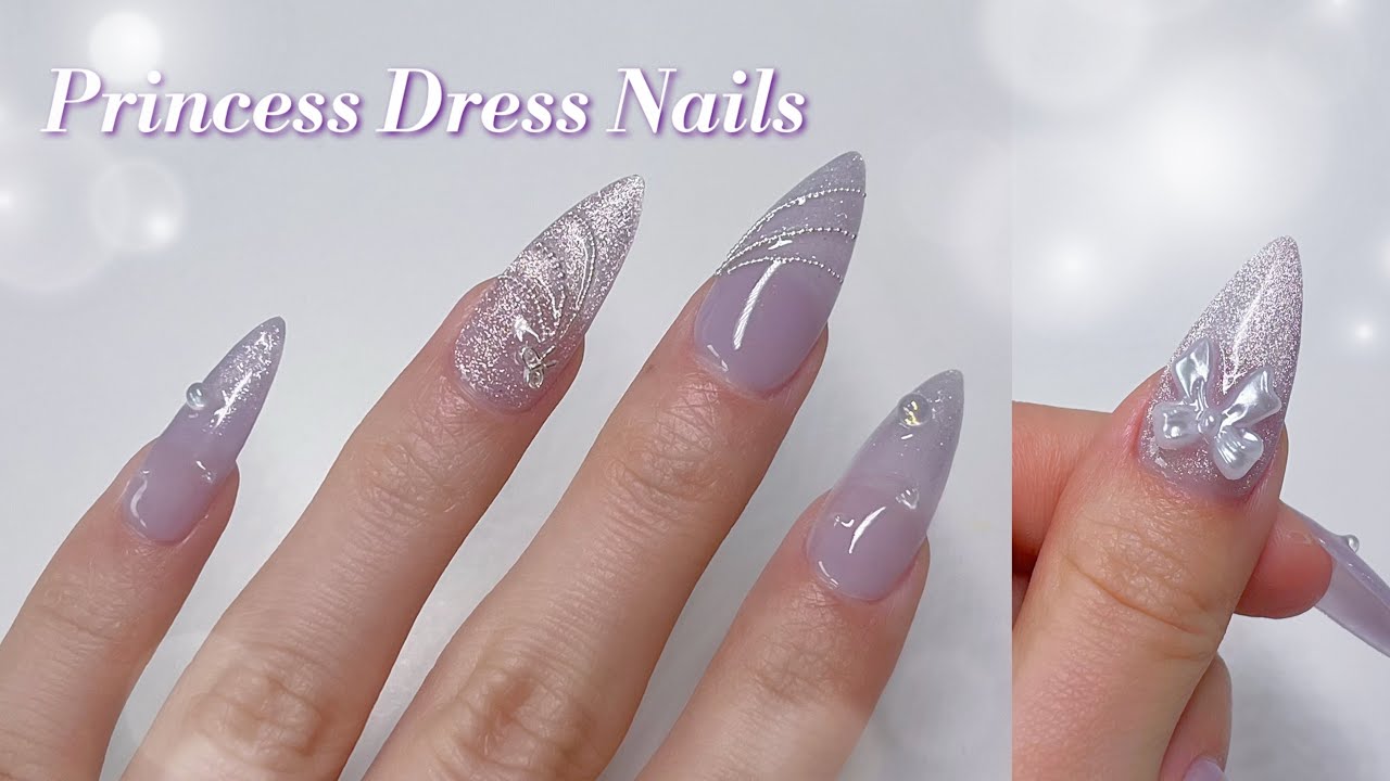 여리여리 𝑃𝑟𝑖𝑛𝑐𝑒𝑠𝑠 𝑚𝑜𝑜𝑑 𝑛𝑎𝑖𝑙𝑠…💟 손톱 안 상하는 필오프 베이스젤 조합!💅🏻✨ feat.젤로젤로 리무버 리뷰🔥 데일리네일 | 연장네일 | ASMR