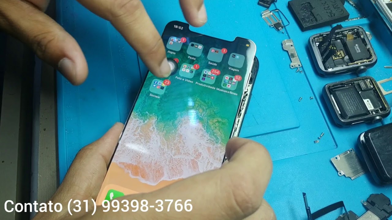 Troca Somente do Vidro Trincado iPhone X
