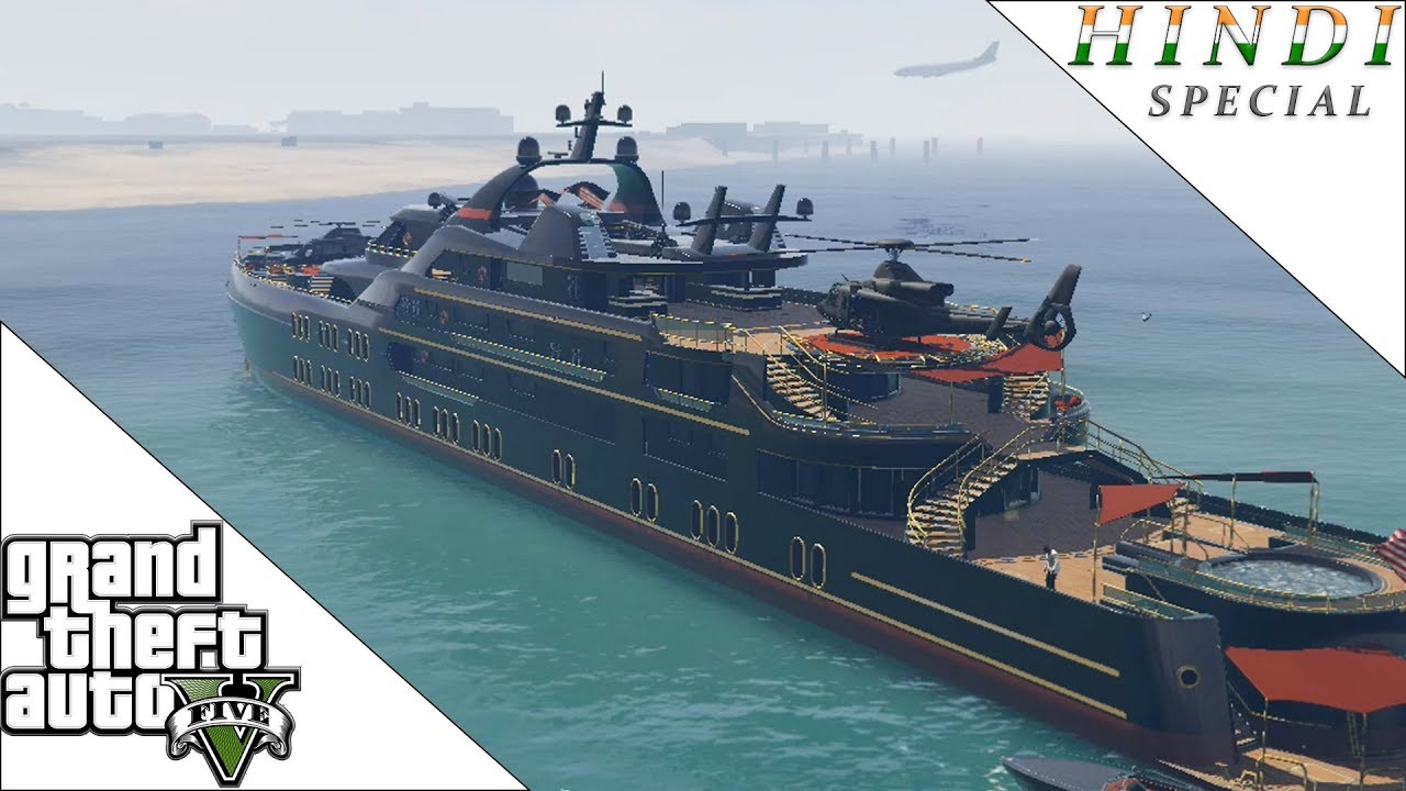 Gta 5  19 Million Dollars Yacht Single Player Mod Hindi