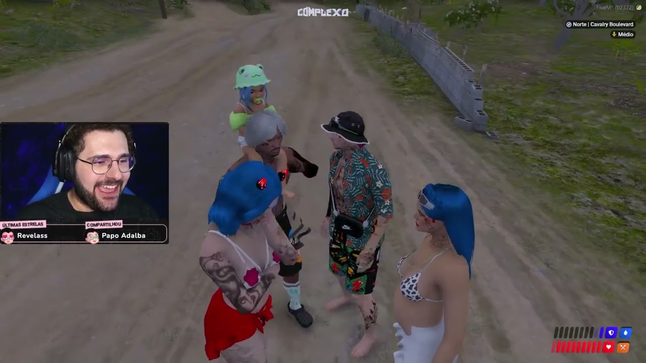 Panda, Batata e Pandora fazendo rp de família 🥰 Park Tiffany GTA RP