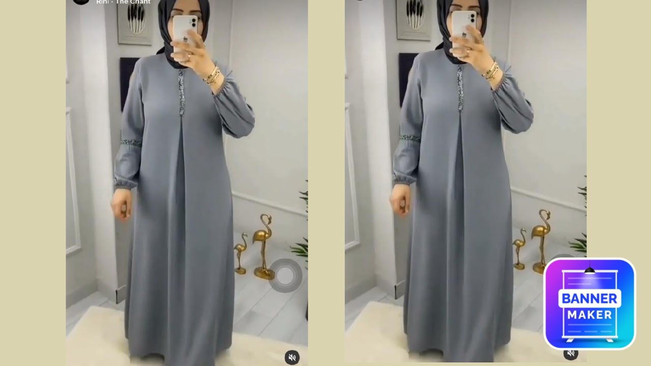 Easy Step on How To Cut And Stitch Simple Abaya Kaftan Dress || #latest #modest #cutandsew #design