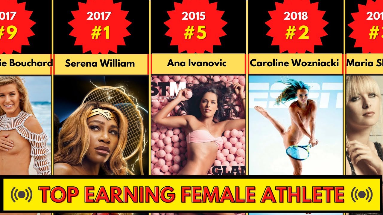 HIGHEST PAID FEMALE ATHLETES | 2010 to 2021 | Top Earning Sports Women Stars