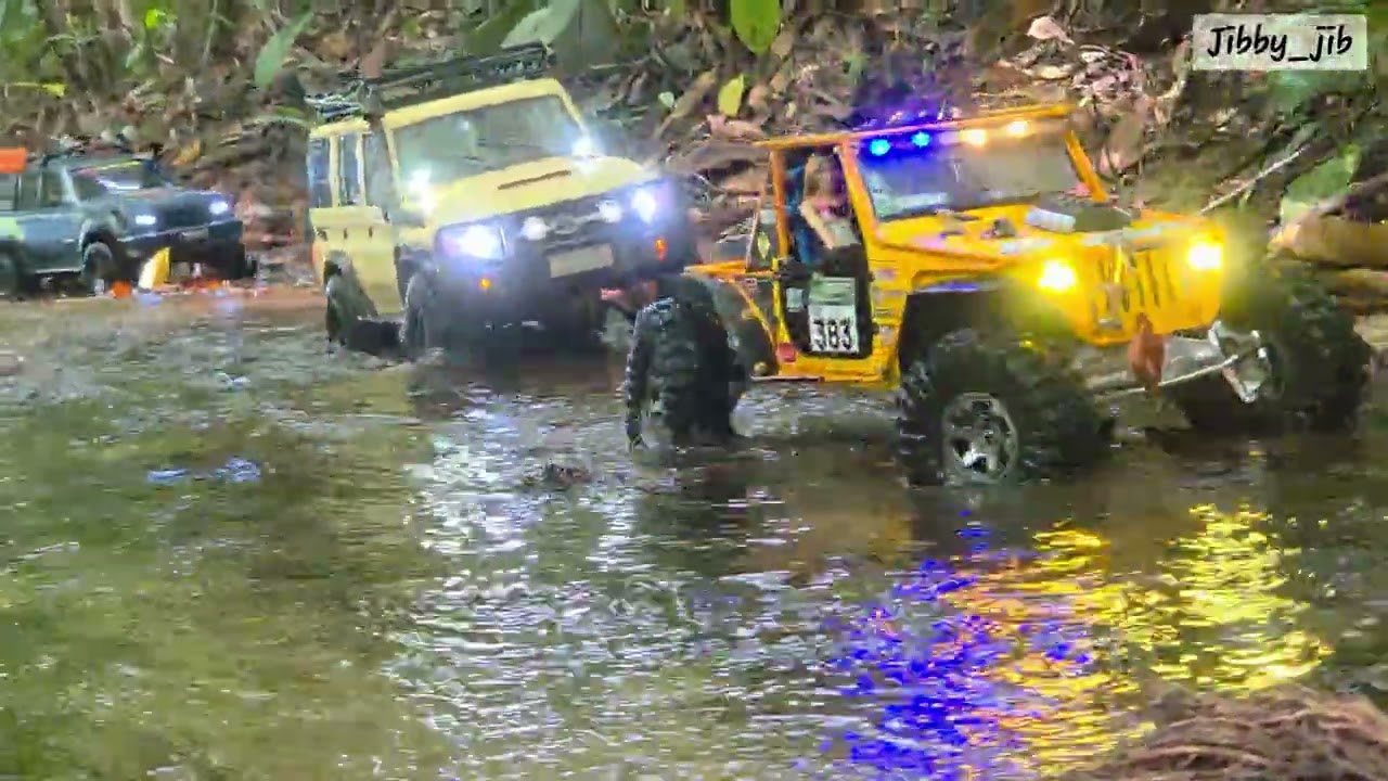 Into the Water: LC80 & 7 Crawlers vs the Ruthless Sungai Congkak Trail #desacrawlerteam #rccrawler