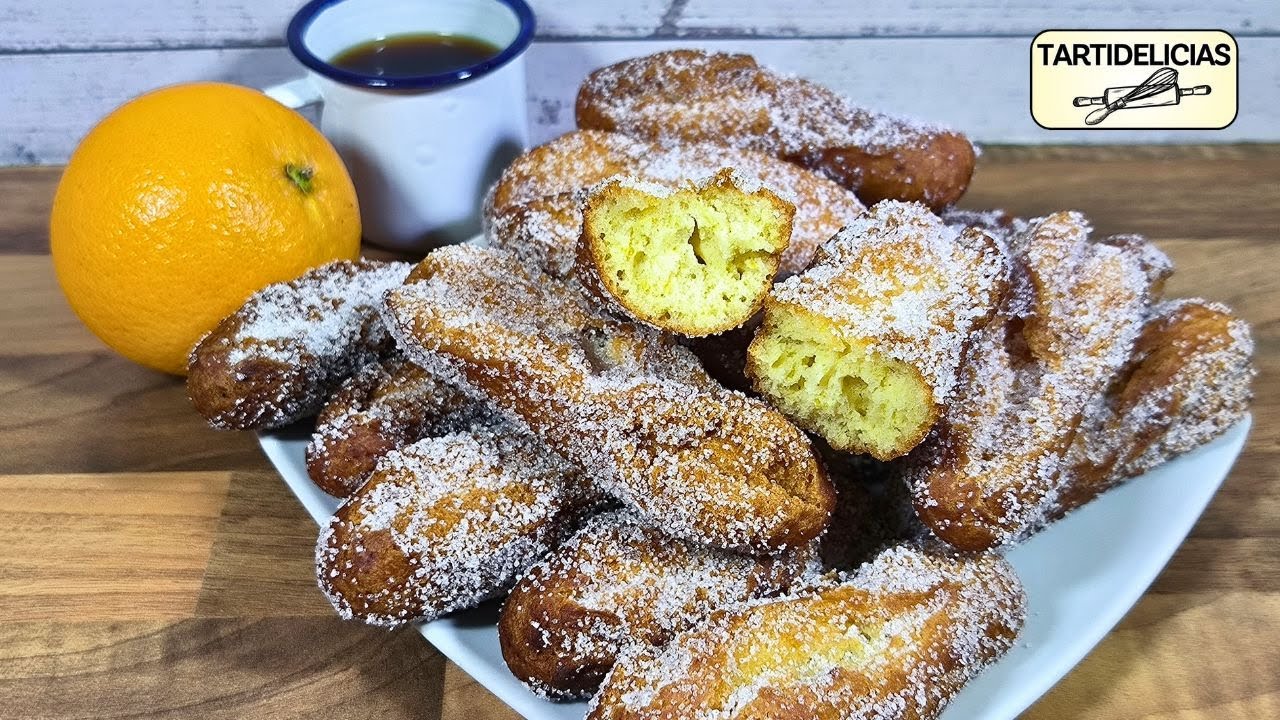 🍊 PALITOS de NARANJA de las 5 cucharadas 🥄 de MI ABUELA Esponjosos y Tiernos 😉❗ DULCE de PUEBLO