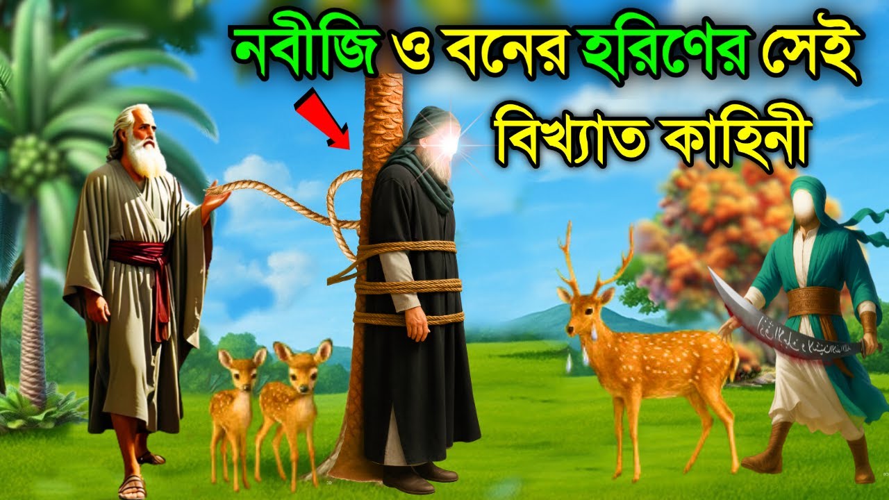 দয়ার নবীজিকে কেন বনে বেঁধে রাখলো এক ইহুদি। ইসলামিক কাহিনী। হরিণ ও বিশ্বনবীর ঘটনা। মুহাম্মদ স: জীবনী