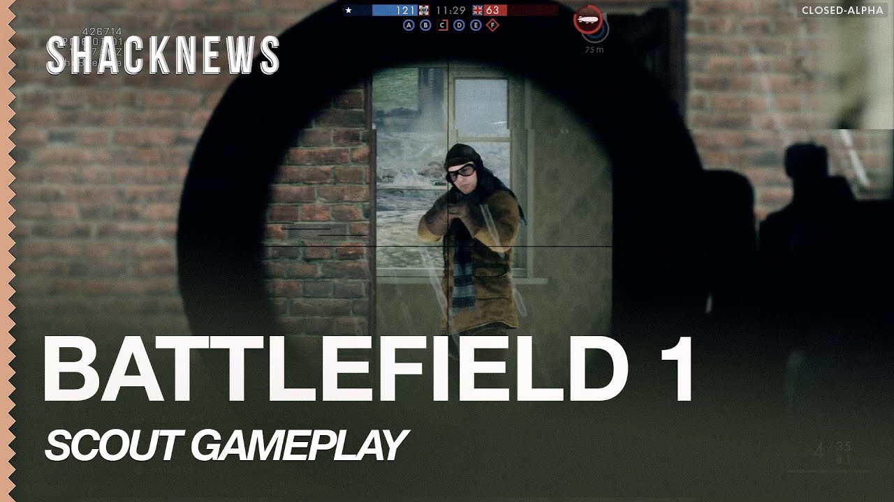 BATTLEFIELD 1 Closed Alpha: Scout gameplay (ULTRA SETTINGS)