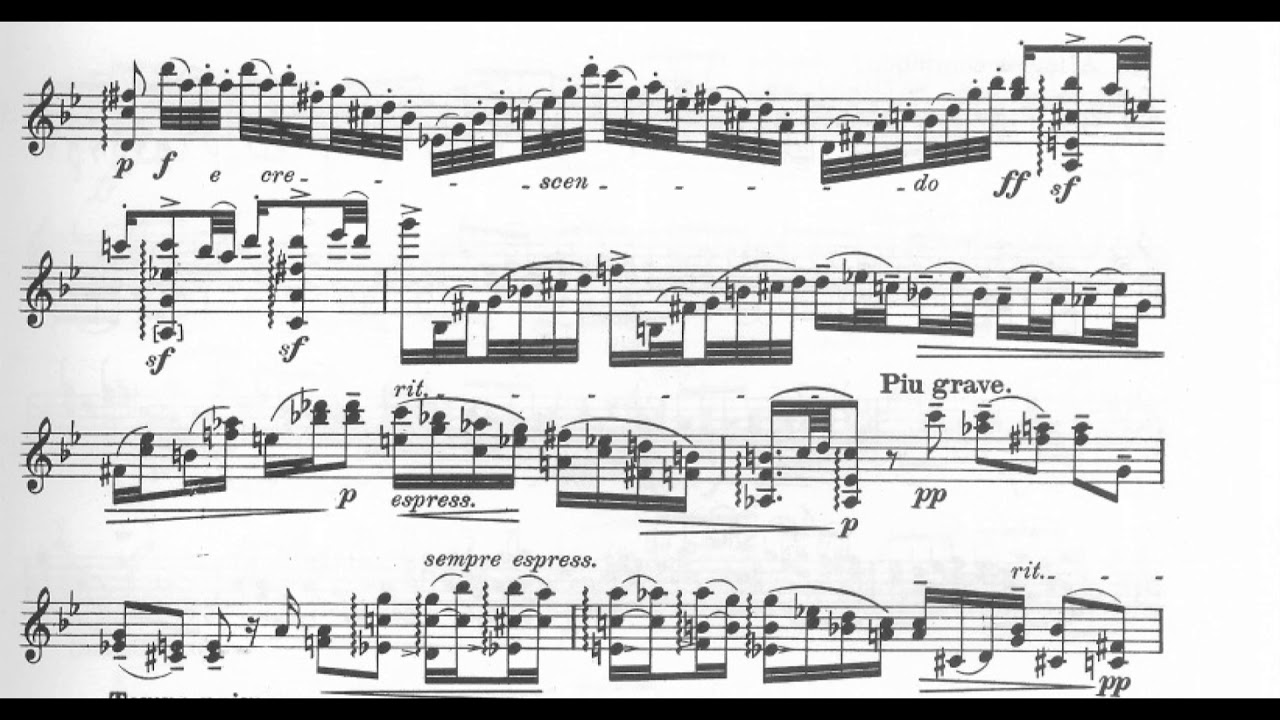 Max Reger - Prelude and Fugue in G Minor for Violin, Op. 117, No. 2 (1909-10) [Score-Video]