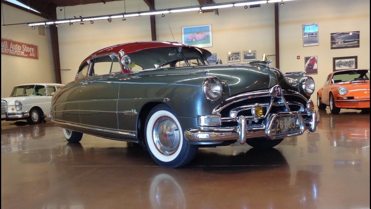 1951 Hudson Hornet 2 Door Coupe in Green & Engine Sound on My Car Story with Lou Costabile