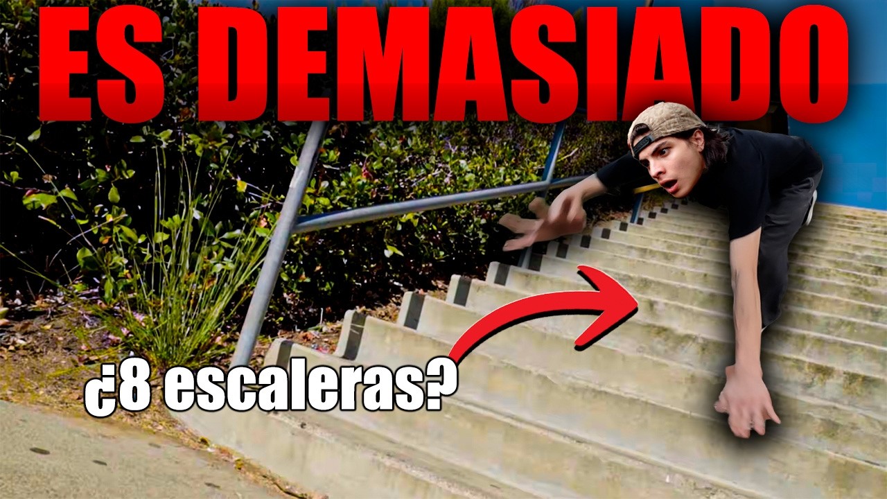 Saltando escaleras HASTA ROMPER LA SKATE (o no) - Elmatiuzz