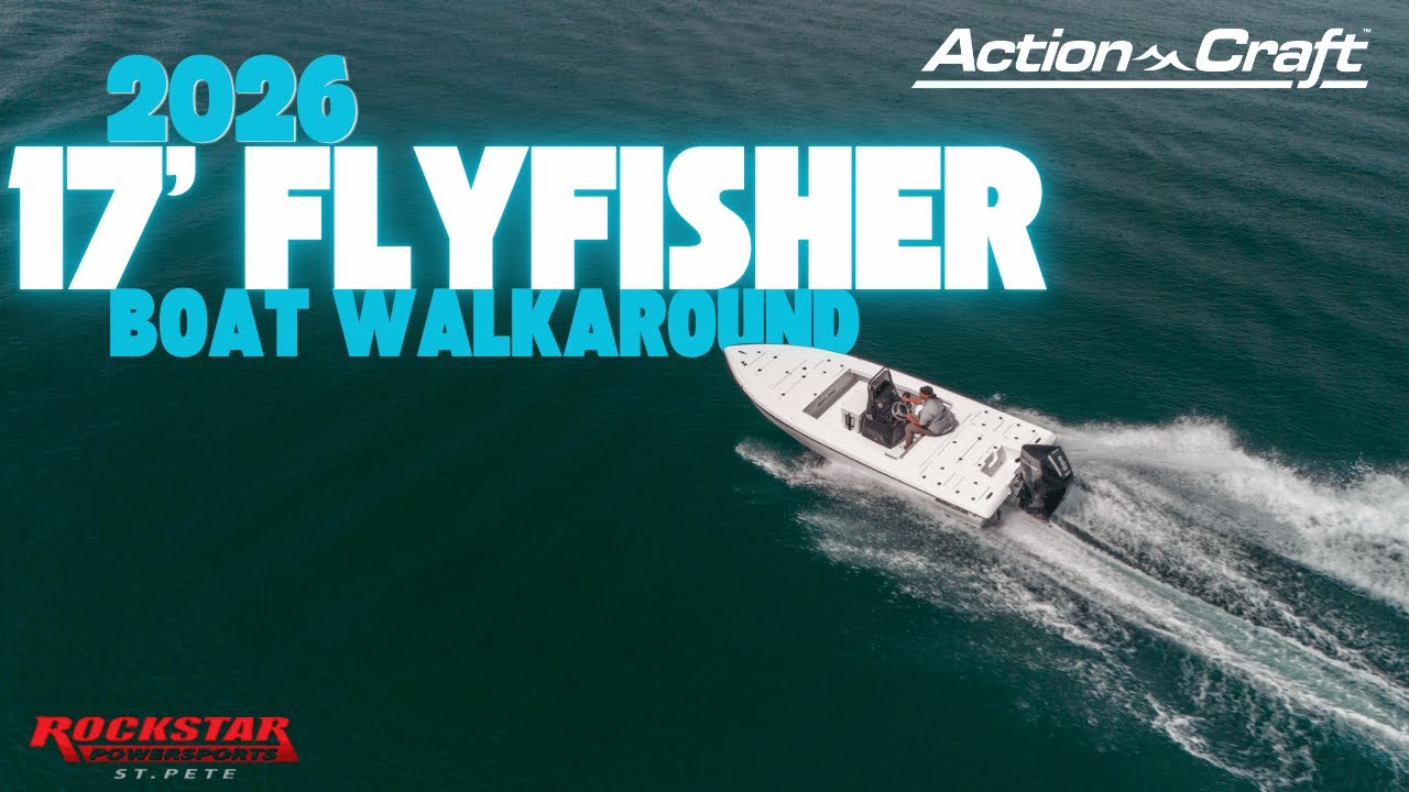 This 17’ Flyfisher Will Blow You Away! Action Craft Boat Walkaround w/ Scotty & Paul 🚤🔥