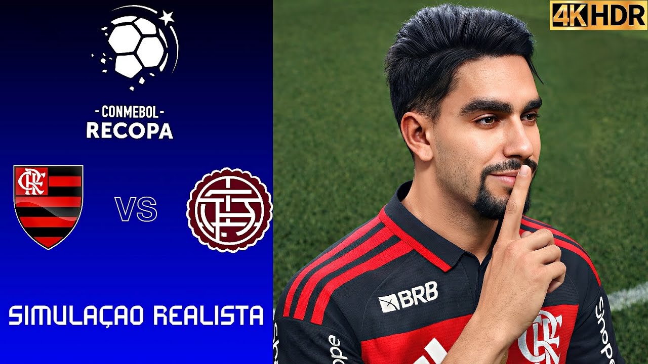 FC 26 4K - Flamengo vs Lanús | Final da Recopa Sul-Americana 2026 | Simulação Ultra Realista.