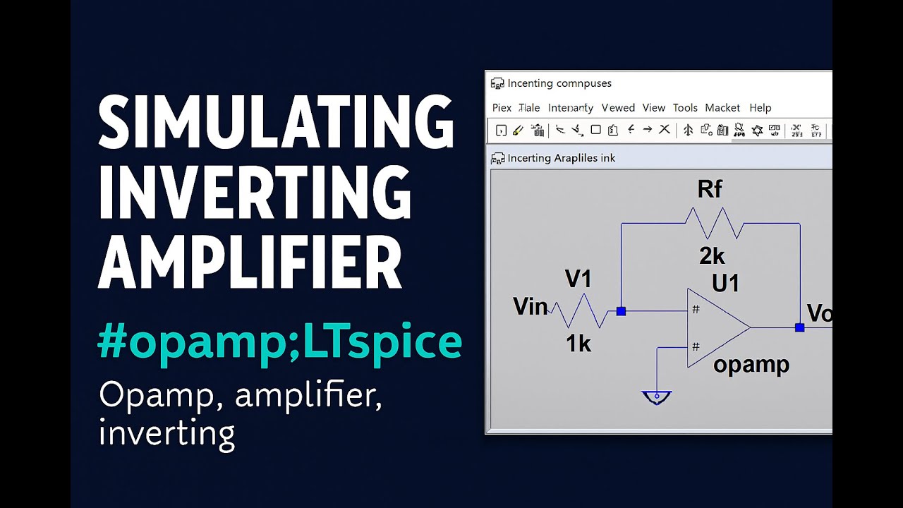 Учебное пособие по LTspice: Моделирование инвертирующего усилителя с помощью операционного усилителя
