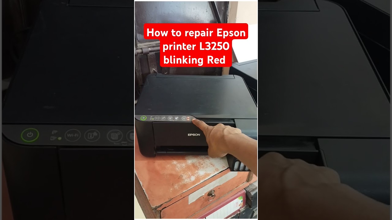 How to repair Epson printer L3250 red light blinking Full Video in  Des #printer #repair #EpsonL3250
