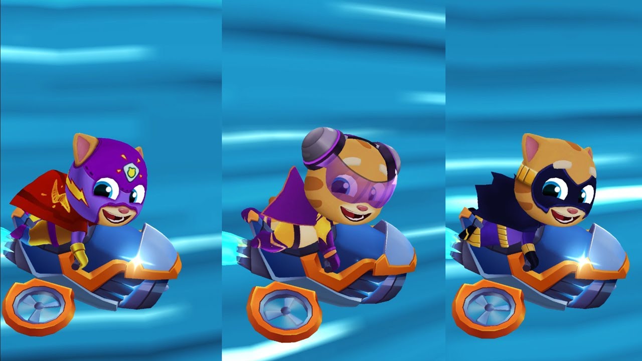 Midnight Ginger Vs Rockstar Ginger Vs Mighty Ginger – Talking Tom Hero Dash