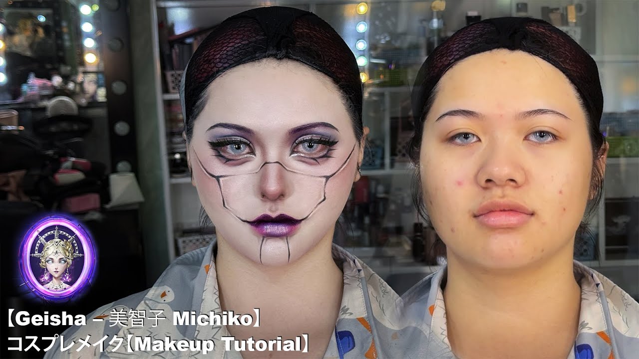 Geisha Identity V Makeup Transformation | Celestial Goddess Look