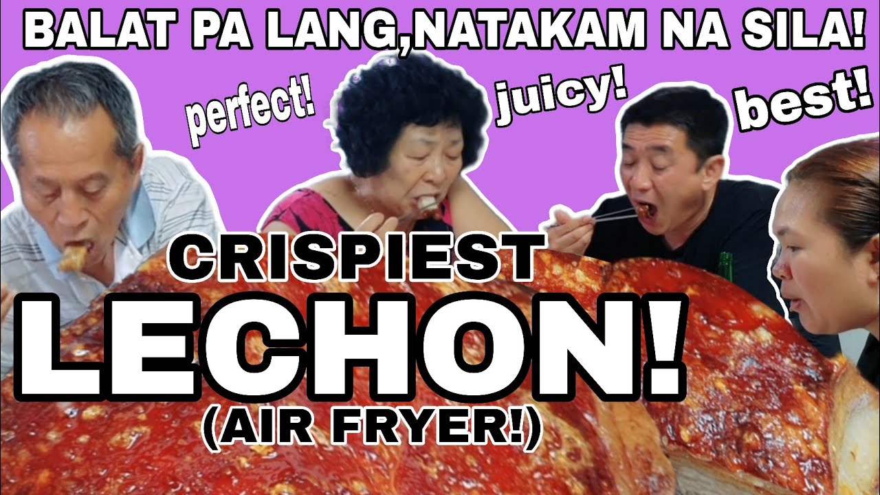 KOREAN ENJOYS  AIRFRYER LECHON!| BALAT PA LANG MATATAKAM KA NA! | filipino food