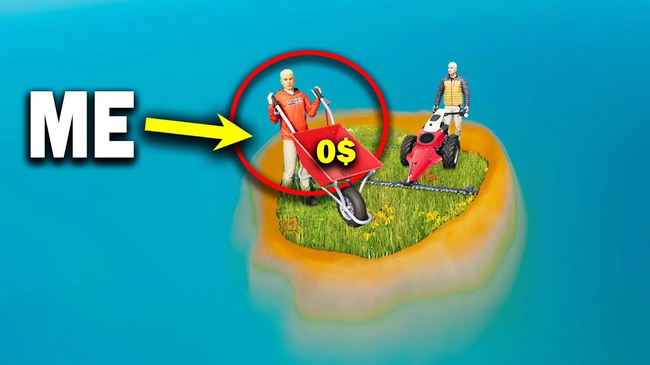 Start from 0$ on DESERTED ISLAND ⛱️🔴🚜