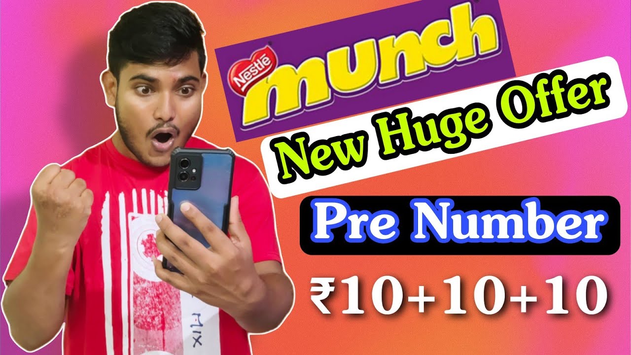 Munch New Offer Today || Per number Upto ₹100 Directly In Paytm || Win Exciting Prizes
