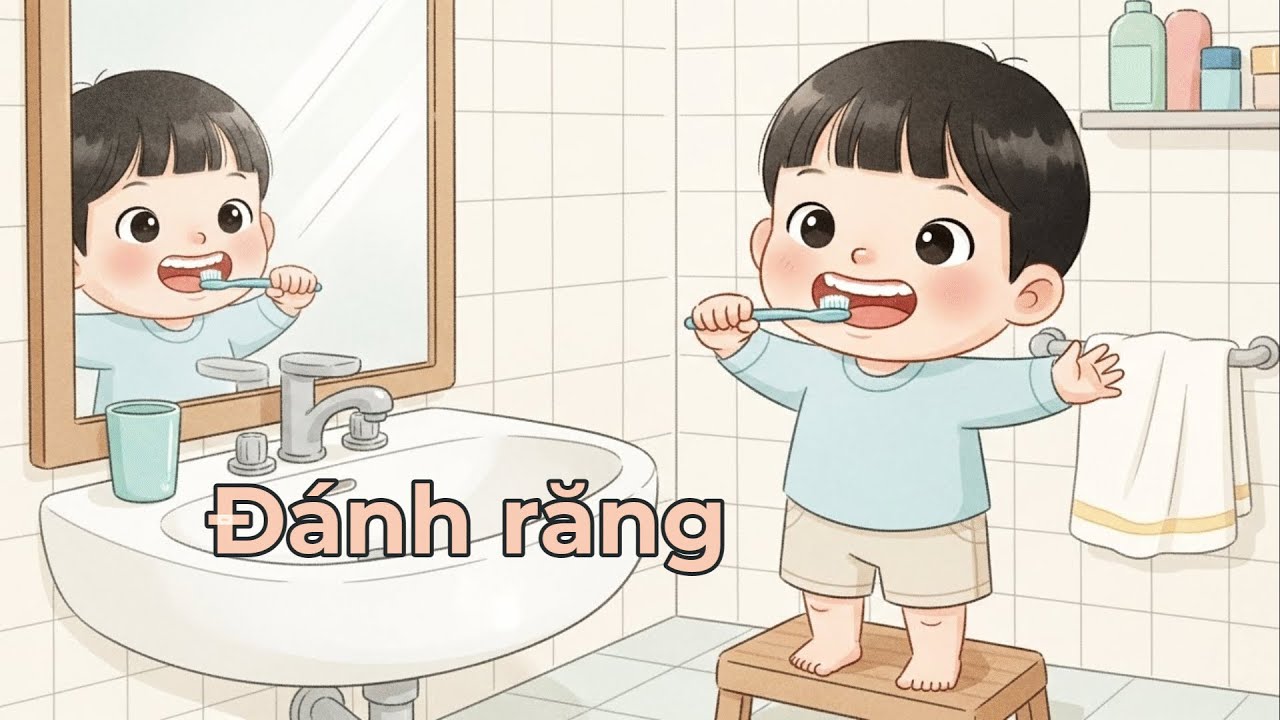 Bài thơ “Đánh Răng” – Cùng San Ha đọc sách | Thói quen tốt cho bé mỗi ngày 🪥🐻