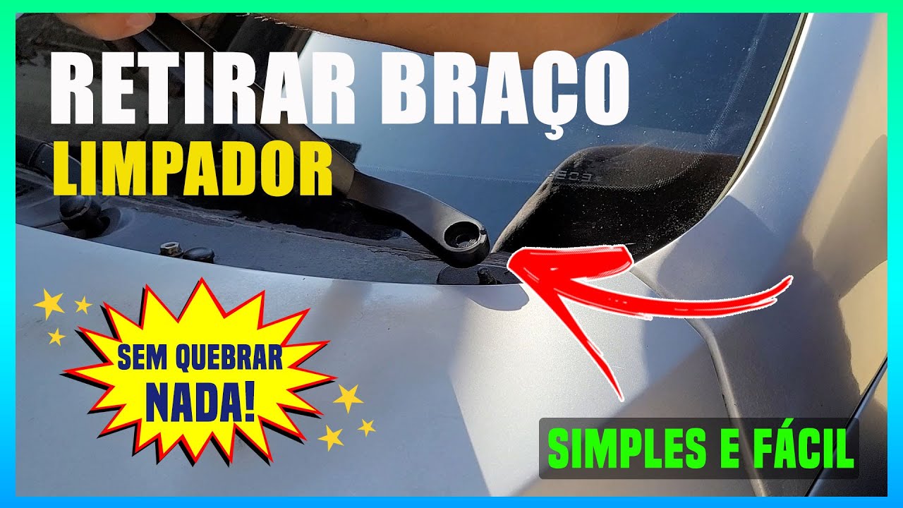 GOL G5 - COMO RETIRAR O BRAÇO HASTE DO LIMPADOR