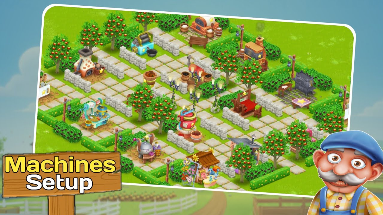 Hay Day Machines Setup for Level 50