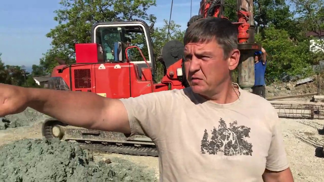 Строим дом в Сочи (Сваи от и до)