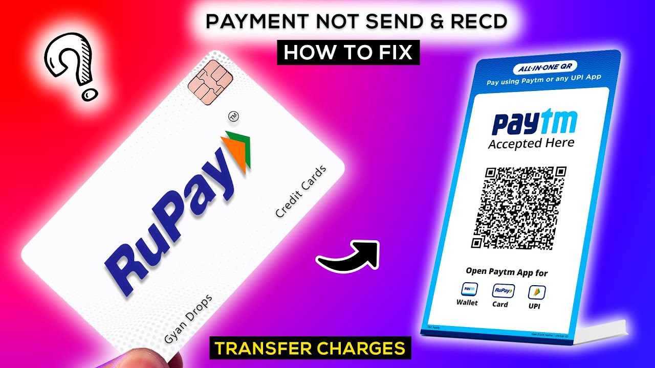 Payment NOT TRANSFER From RuPay Credit Card TO Paytm Account - How To Fix Problem! Charges Rate🤔