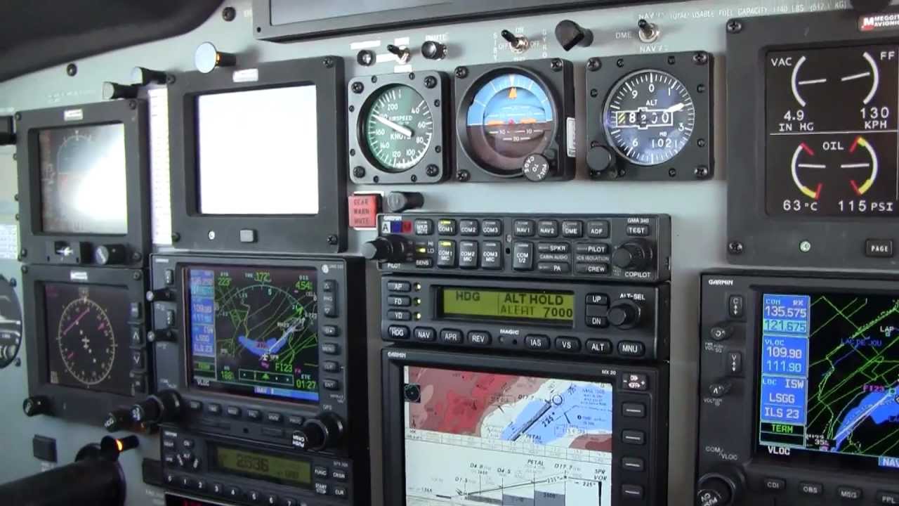 Flying the ILS 23 Approach at Geneva Switzerland in a PA46 Meridian Aircraft