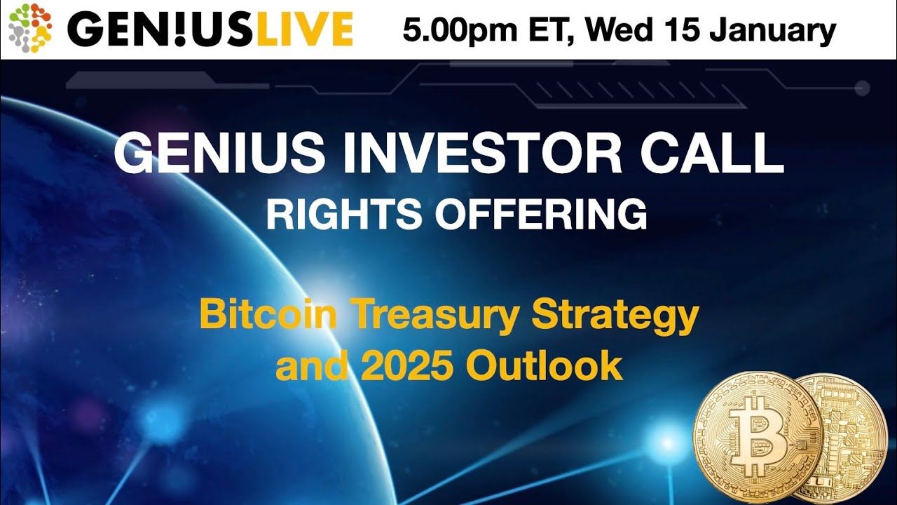 $GNS Genius Investor Call Jan 2025 - Rights Offering