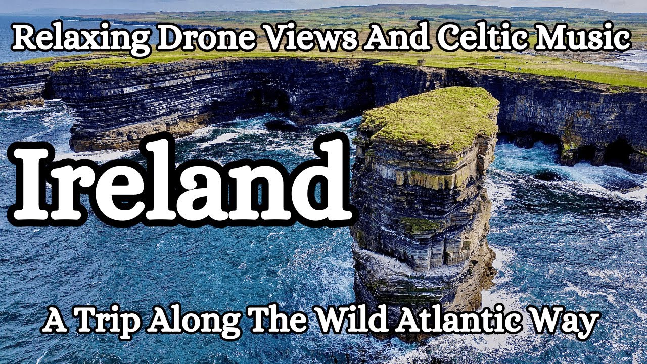 Ireland 4K - Wild Atlantic Way - DJI Mini 3 Pro Drone View -Relaxing Celtic Music