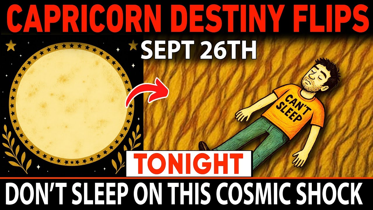 Capricorn ♑ September 26, ⚠️ TONIGHT Your Life FLIPS UNTHINKABLY &ndash; Don&rsquo;t Sleep on This Cosmic Shock!