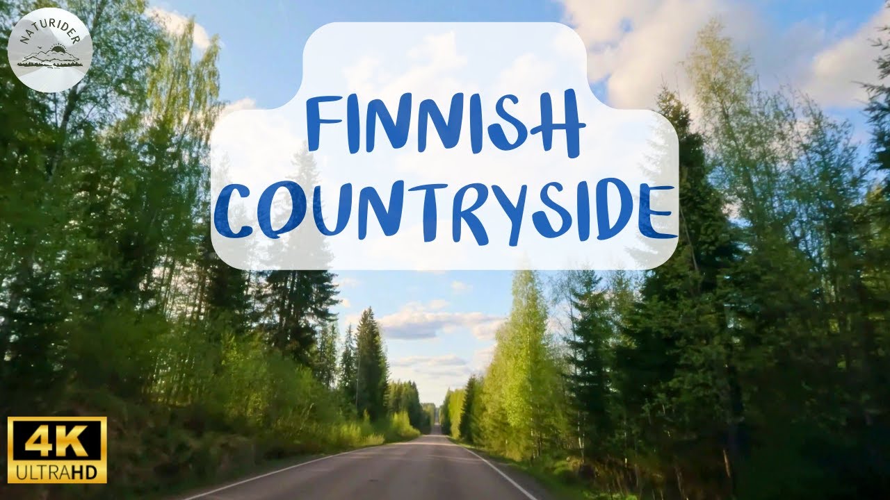 Driving in Finland Countryside | Serene Journey Through Nature's Beauty | 4K