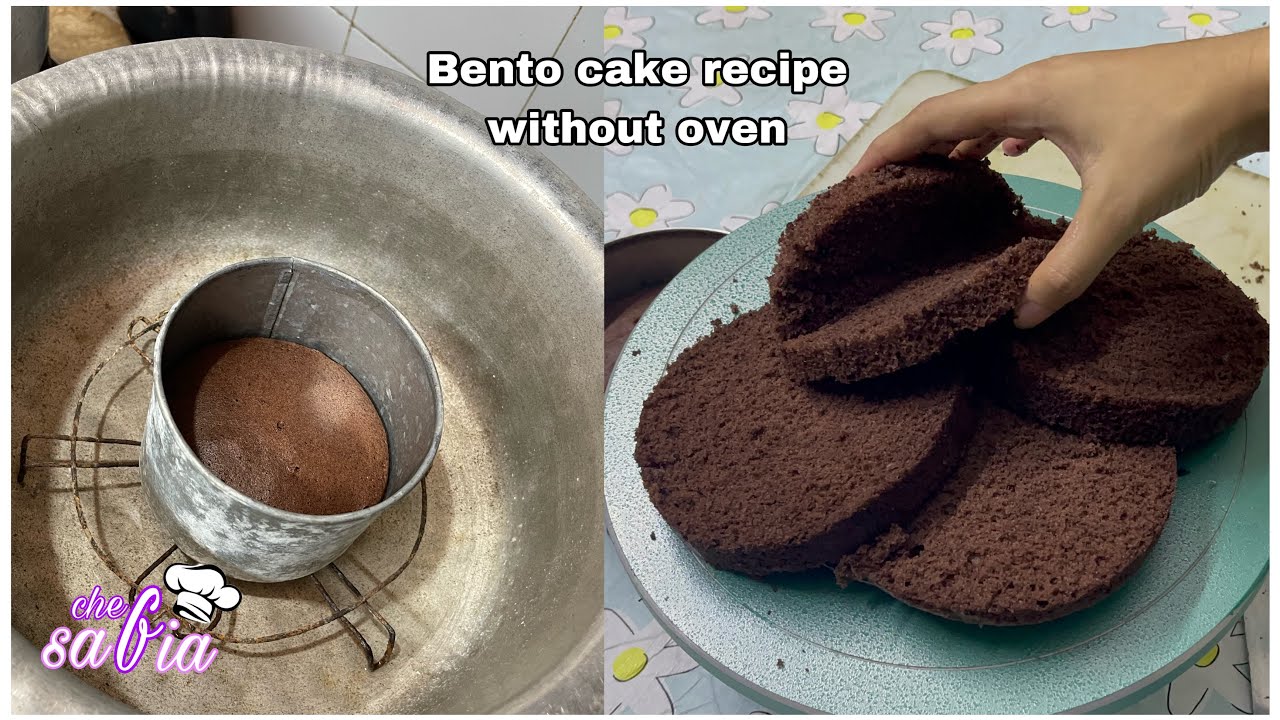 Without oven Bento Cake recipe | mini cake recipe | chocolate cake recipe by Vlogs with Safia