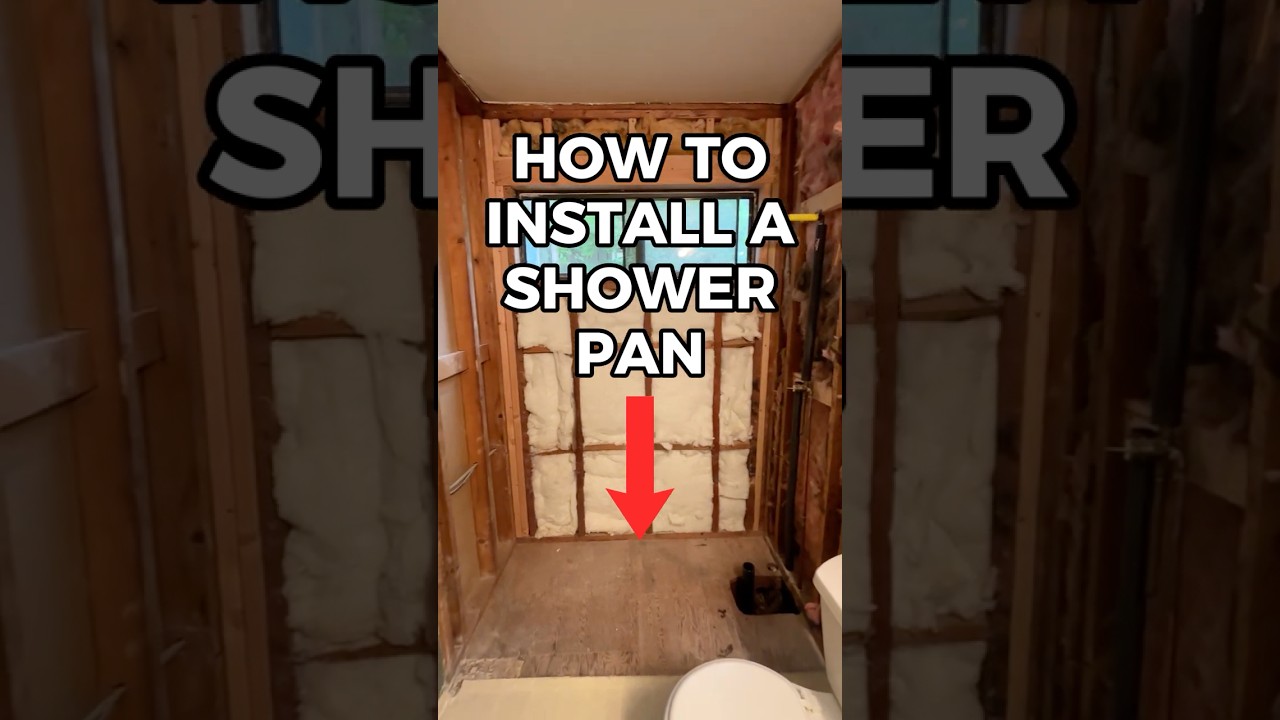 How to Install a Shower Pan | American Home Remodeling #bathroomremodel